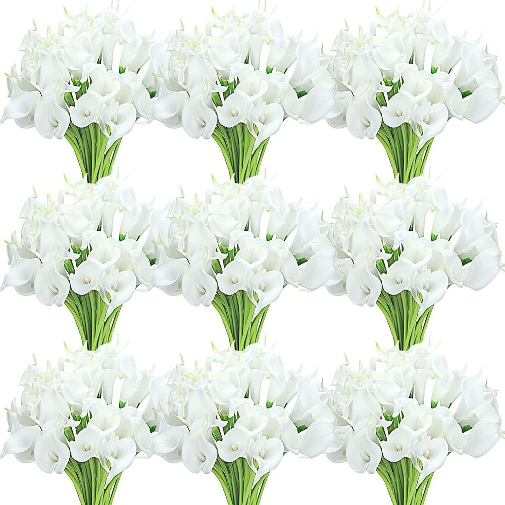 8793 60 Pcs Calla Lily Artificial Flowers Bulk Calla Lilies Bouquet